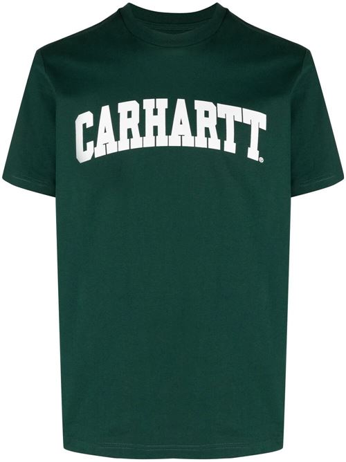 T-shirt con stampa del logo Carhartt WIP | I02899022VXXCHERVIL/WHITE